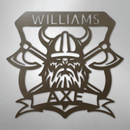 Custom Metal Wall Art - Personalized Viking Axe Sign