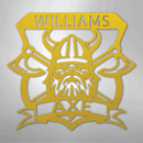 Custom Metal Wall Art - Personalized Viking Axe Sign