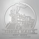Custom Metal Wall Art - Personalized Steam Train Name Sign