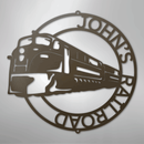 Custom Metal Wall Art - Personalized Modern Train Sign