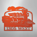 Custom Metal Wall Art - Personalized Coal Train Monogram Sign