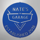 Custom Metal Wall Art - Personalized Classic Car Garage Plaque