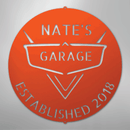 Custom Metal Wall Art - Personalized Classic Car Garage Plaque
