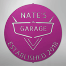Custom Metal Wall Art - Personalized Classic Car Garage Plaque