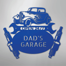 Custom Metal Wall Art - Personalized Dad's Garage Sign