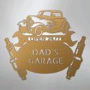 Custom Metal Wall Art - Personalized Dad's Garage Sign