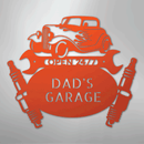 Custom Metal Wall Art - Personalized Dad's Garage Sign