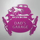Custom Metal Wall Art - Personalized Dad's Garage Sign
