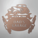 Custom Metal Wall Art - Personalized Dad's Garage Sign
