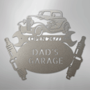 Custom Metal Wall Art - Personalized Dad's Garage Sign