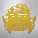 Custom Metal Wall Art - Personalized Dad's Garage Sign