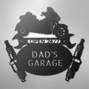 Custom Metal Wall Art - Personalized Trike Garage Name Sign