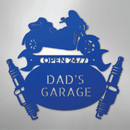 Custom Metal Wall Art - Personalized Trike Garage Name Sign