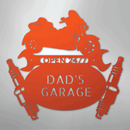 Custom Metal Wall Art - Personalized Trike Garage Name Sign