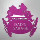 Custom Metal Wall Art - Personalized Trike Garage Name Sign