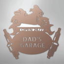 Custom Metal Wall Art - Personalized Trike Garage Name Sign