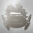 Custom Metal Wall Art - Personalized Trike Garage Name Sign