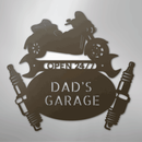 Custom Metal Wall Art - Personalized Trike Garage Name Sign