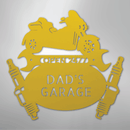 Custom Metal Wall Art - Personalized Trike Garage Name Sign