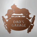 Custom Metal Wall Art - Personalized Dad's Garage Sign