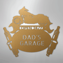 Custom Metal Wall Art - Personalized Dad's Garage Sign