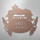 Custom Metal Wall Art - Personalized Dad's Garage Sign