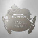 Custom Metal Wall Art - Personalized Dad's Garage Sign