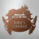 Custom Metal Wall Art - Personalized Cruiser Garage Name Sign