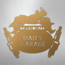 Custom Metal Wall Art - Personalized Cruiser Garage Name Sign