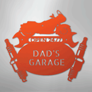 Custom Metal Wall Art - Personalized Cruiser Garage Name Sign