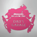 Custom Metal Wall Art - Personalized Cruiser Garage Name Sign