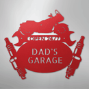 Custom Metal Wall Art - Personalized Cruiser Garage Name Sign