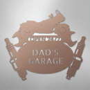 Custom Metal Wall Art - Personalized Cruiser Garage Name Sign
