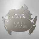 Custom Metal Wall Art - Personalized Cruiser Garage Name Sign
