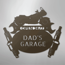 Custom Metal Wall Art - Personalized Cruiser Garage Name Sign