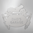 Custom Metal Wall Art - Personalized Cruiser Garage Name Sign