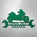 Custom Metal Wall Art - Personalized Motorbike Shop Name Sign