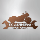 Custom Metal Wall Art - Personalized Cruiser Shop Name Sign