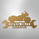 Custom Metal Wall Art - Personalized Cruiser Shop Name Sign