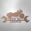 Custom Metal Wall Art - Personalized Cruiser Shop Name Sign