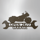 Custom Metal Wall Art - Personalized Cruiser Shop Name Sign