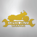 Custom Metal Wall Art - Personalized Cruiser Shop Name Sign