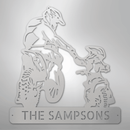 Custom Metal Wall Art - Personalized Father Son Motocross Sign