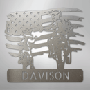 Custom Metal Wall Art - Motocross Father Son Monogram Sign