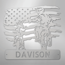 Custom Metal Wall Art - Motocross Father Son Monogram Sign