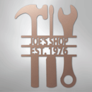 Custom Metal Wall Art - Personalized Mechanic Garage Workshop Sign