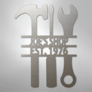 Custom Metal Wall Art - Personalized Mechanic Garage Workshop Sign