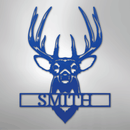 Custom Metal Wall Art - Personalized Buck Antler Sign