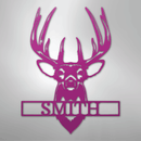 Custom Metal Wall Art - Personalized Buck Antler Sign