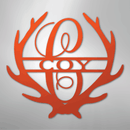 Custom Metal Wall Art - Personalized Deer Antler Monogram Sign